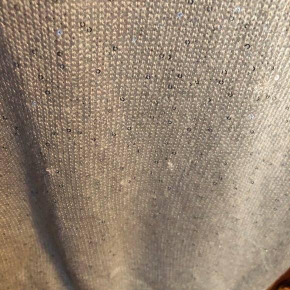 Old Navy white sequined sweater, size medium - Picture 4 of 5